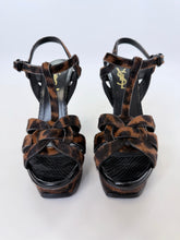 Load image into Gallery viewer, Saint Laurent Safari Tribute 105 Platform Sandals Size 37