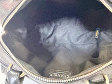 Load image into Gallery viewer, CHANEL CC Zipper Pull Black Stitched Grained Calfskin Bowling Bag