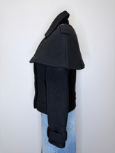 Load image into Gallery viewer, CHANEL Black Capelet Jacket Size 38