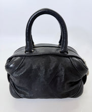 Load image into Gallery viewer, CHANEL CC Zipper Pull Black Stitched Grained Calfskin Bowling Bag