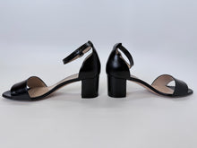 Load image into Gallery viewer, Manolo Blahnik Black Lauratomod 50 Sandals Size 37 1/2
