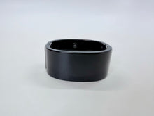 Load image into Gallery viewer, CHANEL Black Resin Crystal CC Cuff Ruthenium Metal Hardware