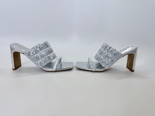 Load image into Gallery viewer, Jonathan Simkhai Silver Leather Slide Size 39