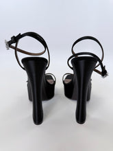 Load image into Gallery viewer, Giuseppe Zanotti Black Himari Crystal Platform Wedge Size 36