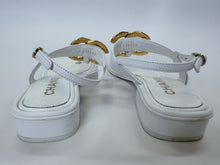 Load image into Gallery viewer, CHANEL White CC Thong Sandal Size 39