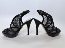 Load image into Gallery viewer, Prada Black Platform Slingback Size 37 1/2
