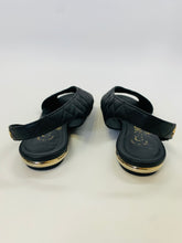 Load image into Gallery viewer, CHANEL Black Flat Slingback Sandal Size 38