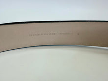 Load image into Gallery viewer, Brunello Cucinelli Brown Glossy Hammered Leather Belt With Silver Precious Size M