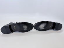 Load image into Gallery viewer, Saint Laurent Black Lace Up Boots Size 37 1/2
