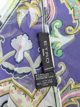 Load image into Gallery viewer, Etro Purple Floral Silk Oblong Scarf