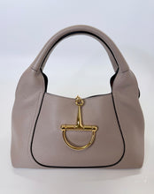 Load image into Gallery viewer, Gucci Taupe Grained Calfskin Softbit Medium Handbag