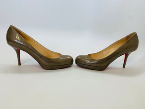 Christian Louboutin Taupe Prorata 90 Pump Size 39 1/2