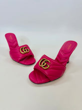 Load image into Gallery viewer, Gucci Pink GG Marmont Slides Size 37 1/2