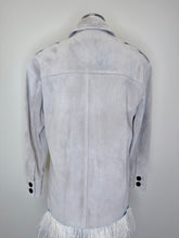 Load image into Gallery viewer, Self Portrait Grey Suede Jacket Sizes 2 and 4