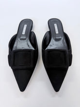 Load image into Gallery viewer, Manolo Blahnik Black Maysale Mules Size 42