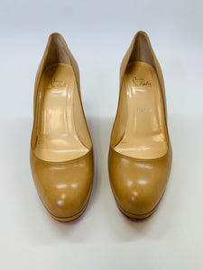 Christian Louboutin Camel Prorata 90 Pump Size 39 1/2