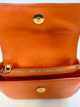 Load image into Gallery viewer, Prada Orange Saffiano Leather Pouch