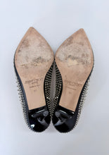 Load image into Gallery viewer, Jimmy Choo Anouk Black Leather and Silver Metal Studded Pumps Size 37