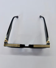 Load image into Gallery viewer, Louis Vuitton 1.1 Millionaires Black and Gold Sunglasses Z1165E