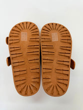 Load image into Gallery viewer, Rag &amp; Bone Ivory and Brown Geo Buckle Platform Slide Sizes 37.5, 38, 39.5 and 40