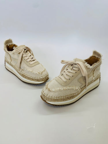 Rag & Bone Beige Retro Runner Espadrille Sneaker Size 36 1/2