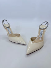 Load image into Gallery viewer, Jimmy Choo Ivory Crystal Saeda 100 Pump Size 39