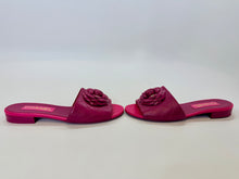 Load image into Gallery viewer, CHANEL Pink Camellia Slide Sandals Size 38