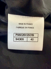 Load image into Gallery viewer, CHANEL Black Fantasy Tweed Dress With Purple And Green Lion CC Buttons Size 40
