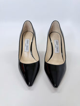 Load image into Gallery viewer, Jimmy Choo Abel Black Patent Leather Pumps Size 37