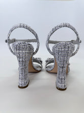 Load image into Gallery viewer, CHANEL Camellia Tweed CC Side Sandal Size 39