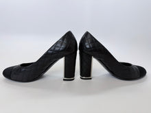 Load image into Gallery viewer, CHANEL Black CC Side Pump Size 38