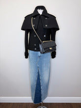 Load image into Gallery viewer, CHANEL Black Capelet Jacket Size 38