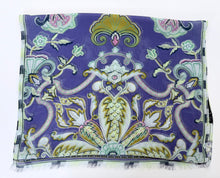 Load image into Gallery viewer, Etro Purple Floral Silk Oblong Scarf