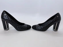 Load image into Gallery viewer, CHANEL Black CC Side Pump Size 38