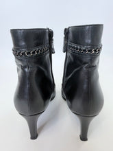 Load image into Gallery viewer, CHANEL Black CC Cap Toe Boot Size 38