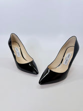 Load image into Gallery viewer, Jimmy Choo Abel Black Patent Leather Pumps Size 37