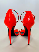 Load image into Gallery viewer, Saint Laurent Neon Orange Jane Sandals Size 39