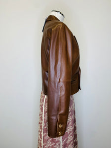 Frame Cedar Leather Timeless Jacket Sizes XS
