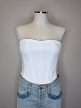 Load image into Gallery viewer, 3 x 1 Blanc Denim Corset Sizes S and M