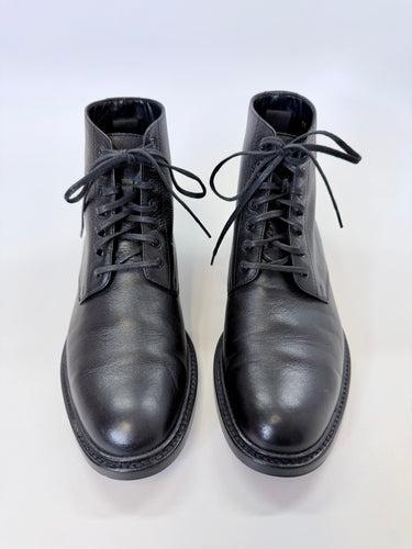 Saint Laurent Black Lace Up Boots Size 37 1/2