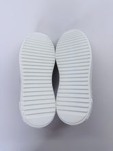 Load image into Gallery viewer, Louis Vuitton Time Out White Leather and Crystal LV Monogram Lace Up Sneakers Size 37