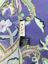 Load image into Gallery viewer, Etro Purple Floral Silk Oblong Scarf