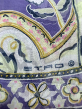 Load image into Gallery viewer, Etro Purple Floral Silk Oblong Scarf