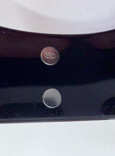 Load image into Gallery viewer, CHANEL Black Resin Crystal CC Cuff Ruthenium Metal Hardware
