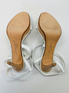 Ralph Lauren Collection White Strappy Sandal Size 9