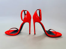 Load image into Gallery viewer, Saint Laurent Neon Orange Jane Sandals Size 39