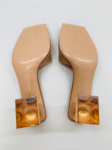 Gianvito Rossi Blush Cosmic Mules Size 37