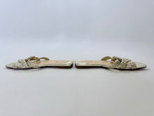 Load image into Gallery viewer, Christian Louboutin Gold Leather Marilla Flat Sandal Size 40