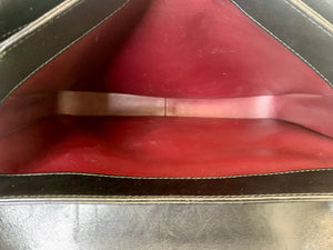 CHANEL Large Black Flap Bag With Handle