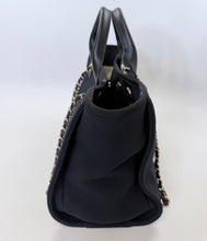Load image into Gallery viewer, CHANEL Black Deauville Shopping Bag